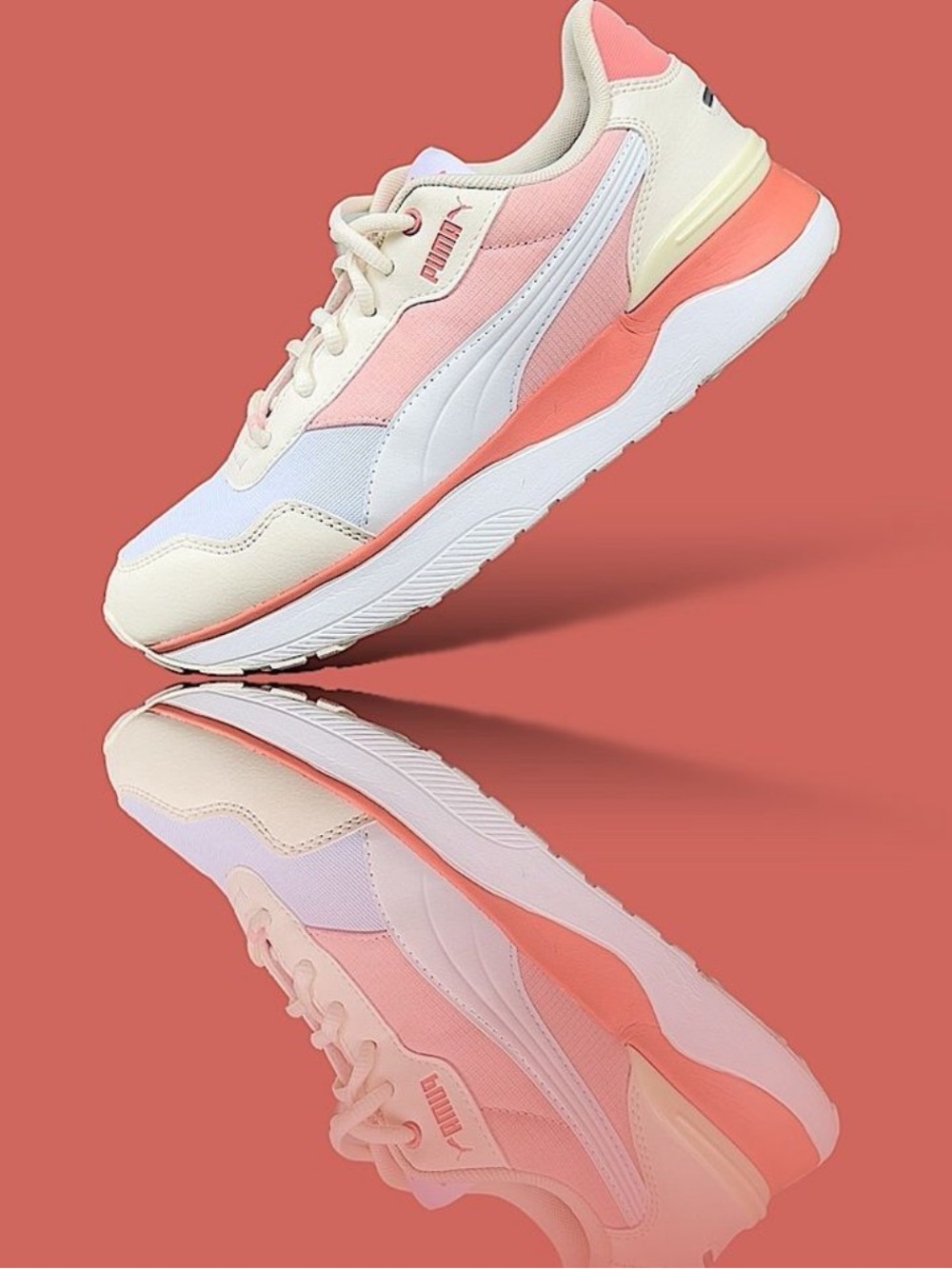 Puma Sneakers in Pink, Coral & Cream